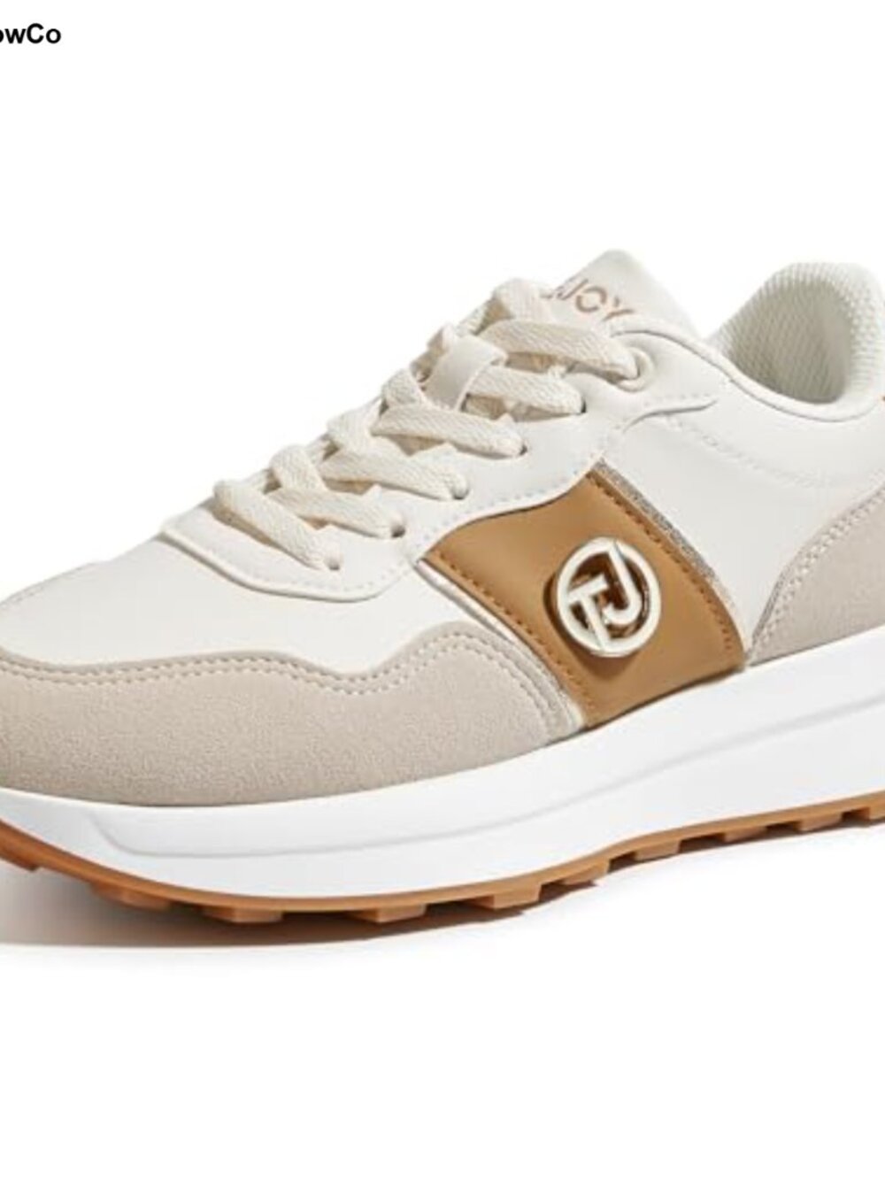 TIMEJOY Women's Retro Low Top Platform Sneakers Casual Comfort PU